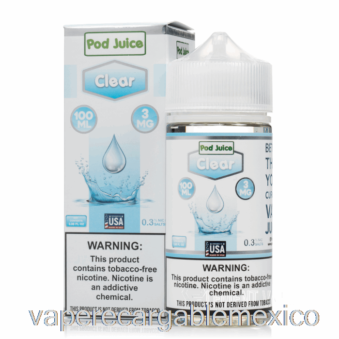 Vape Recargable Claro - Jugo De Vaina - 100ml 12mg